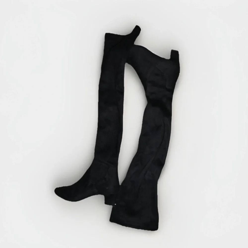 Zara over the knee suede black boot bloggers fav summer $120 classic boho